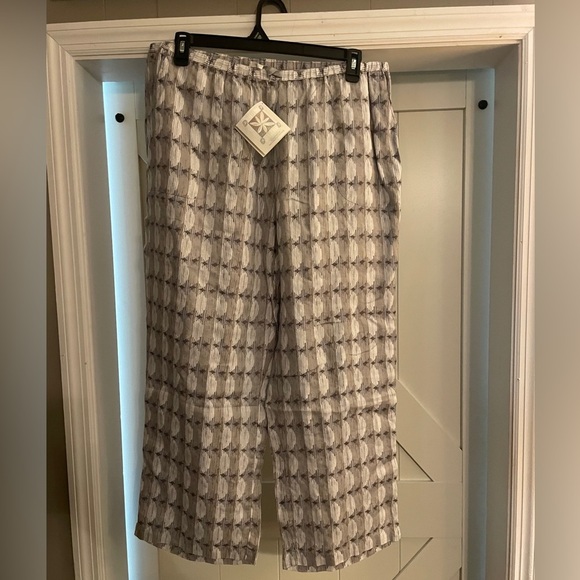 Sigrid Olsen 100% Linen Pants - NWT 1X plus size - Picture 1 of 5